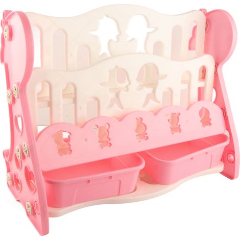 Étagère à livres pour enfants, simple, sur pied, pour ranger les jouets de bébé et présenter des livres illustrés de dessins animés en plastique. (1/5)