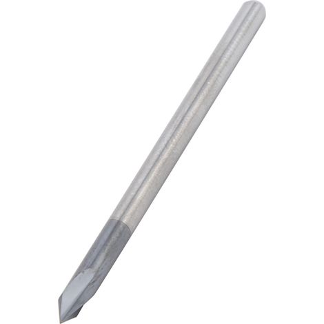 Fraise à chanfreiner, 3 dents, angle de 60°, acier au tungstène, fraise pour fraisage et polissage CNC, D3 x 60° x 50L (1/5)