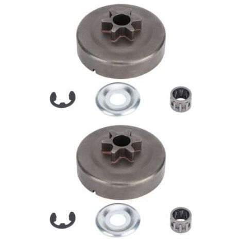 Lot de 2 pignons de Tambour d\\\\'embrayage pour tronçonneuse STIHL 017 018 021 023 025 MS170 MS180 MS210 MS230 MS250 1123 640 2003 (1/5)