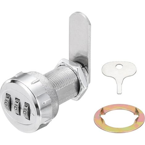 Serrures À Combinaison Pour Armoire 1-1/8 Pouce Métallique Argent (1/5)