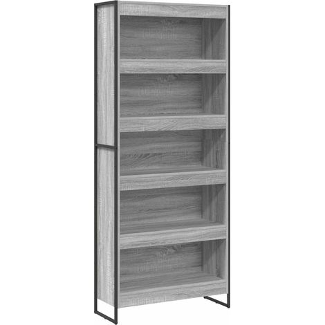 Maison Exclusive - Bücherregal 2 pcs Graues Sonoma 80 x 30 x 189,