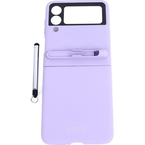 Custodia protettiva antiurto per Galaxy Z Flip 3, realizzata in policarbonato satinato, con protezione ibrida per l'obiettivo in vetro, design di precisione, ultrasottile e leggera.