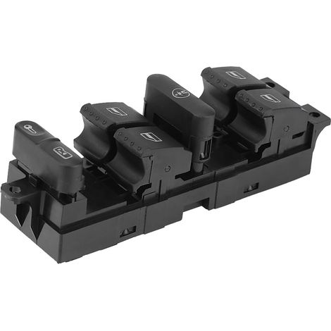 Interrupteur Principal Électrique Porte Fenêtre Volkswagen Passat B5 Jetta Bora Mk4 Noir ABS (1/5)