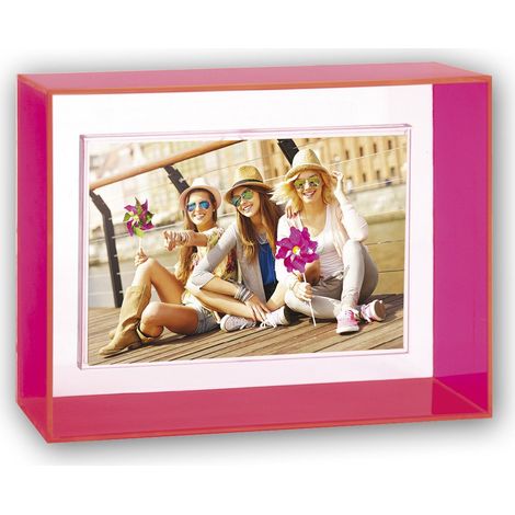 Cadre Photo Rose Blanc 10 x 15 cm