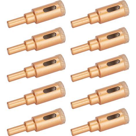Ensemble de 10 forets diamantés pour carrelage et marbre (18 mm) (1/5)