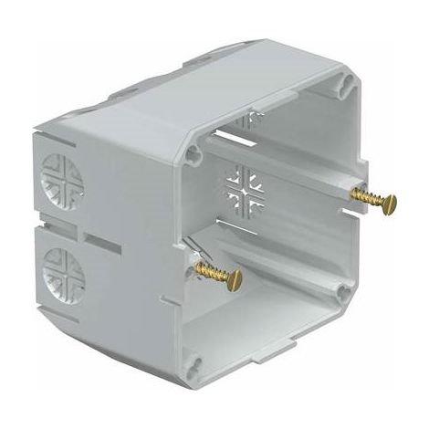OBO Bettermann Scatola da incasso per apparecchi per apparecchi con anello di supporto Cloruro di polivinile grigio chiaro RAL 7035, 6023207