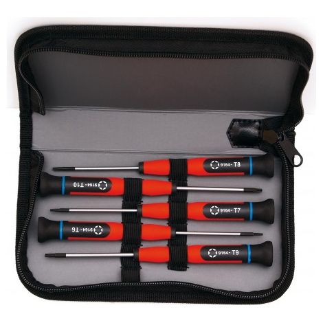 MONDELIN - Jeu de 5 tournevis TORX micro - Réf: 9169000001 (1/2)