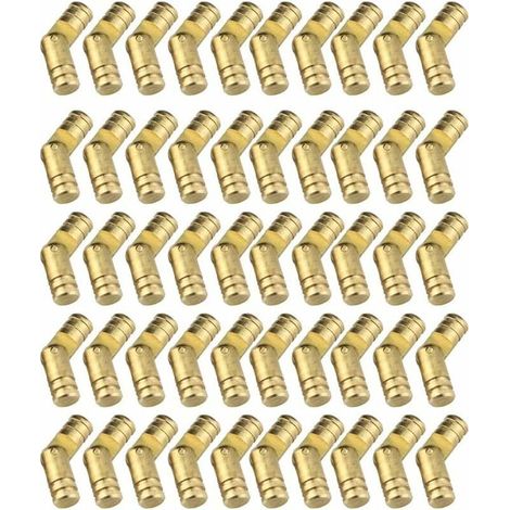 50 Pièces Mini Laiton Dissimulé Charnière, Charnières Meuble,nvisibles Charnières en T Charnière Cylindrique pour l'artisanat de Bricolage Bote à Petits Meubles Hardware Box (1/4)