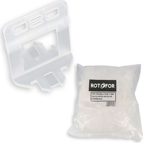 Lot de 100 croisillons autonivelants pour carrelage de 3 mm à 12 mm - 5 (1/5)