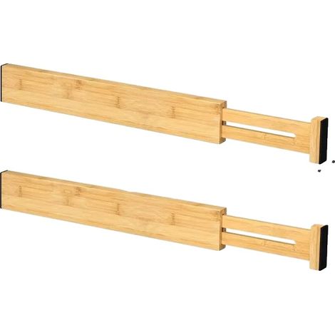 Separadores de cajones, diseño ajustable, material ecológico, 2 unidades. (1/2)