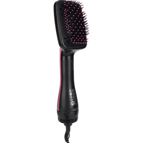 Sèche-cheveux portable 2 en 1 à air chaud avec peigne intégré, utilisable sur cheveux secs ou humides. Outil de coiffure double usage. Prise UE 220 V. (1/5)