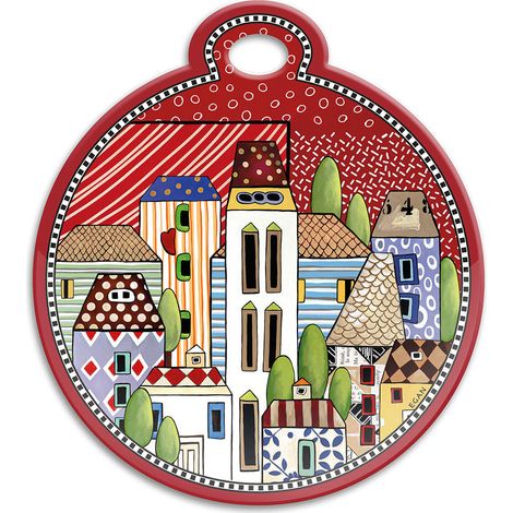 Egan sottopentola Paese Mio ceramica rosso 17x19 cm