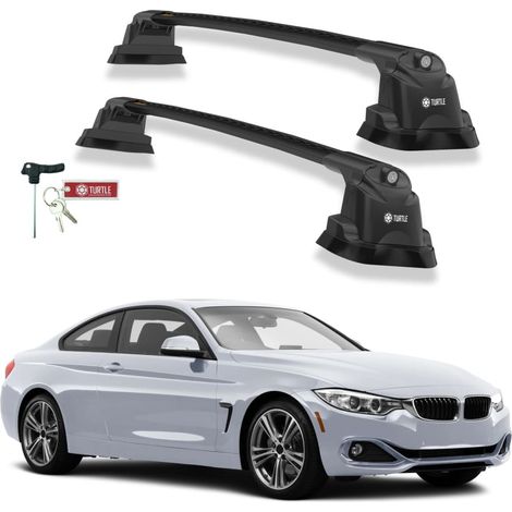 TURTLE kompatibel mit Bmw 4-Series (F32) 2014-2020 Dachträger Air3 Schwarz (1/5)