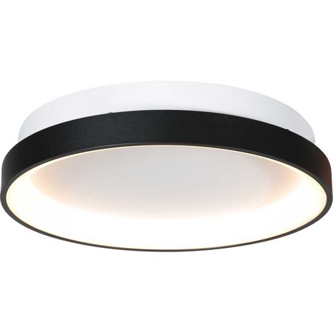 Plafonnier - noir - plastique métal - Ø 38cm - LED - 4207ZW - (1/5)