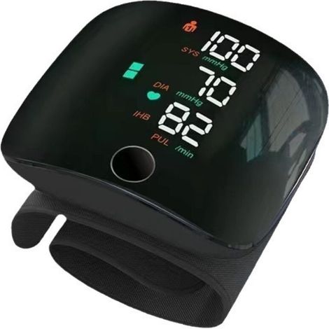Automatisches und präzises Blutdruckmessgerät – Großes LCD-Display – Verstellbares Armband mit Speicherfunktion – Für Zuhause und unterwegs