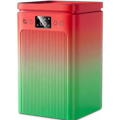 Déhumidificateur pour maison chambre et salle de bain avec dégel automatique rouge vert (1/2)