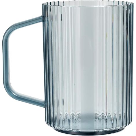 Coupe de Brosse à Dents, Tasse de Brosse à Dents Transparente Coupe en Plastique multifonctionnelle à poignée Confortable pour Salle de Bain à Domicile (1/5)