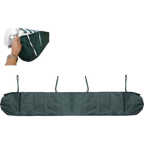 Protecteur De Couverture d'Auvent Anti-Poussière, Housse De Auvent Pare Soleil Sac De Protection pour Store Banne, avec Cordon, pour Terrasse De Jardin Extérieur(Size:2M,Color:Vert) (1/5)