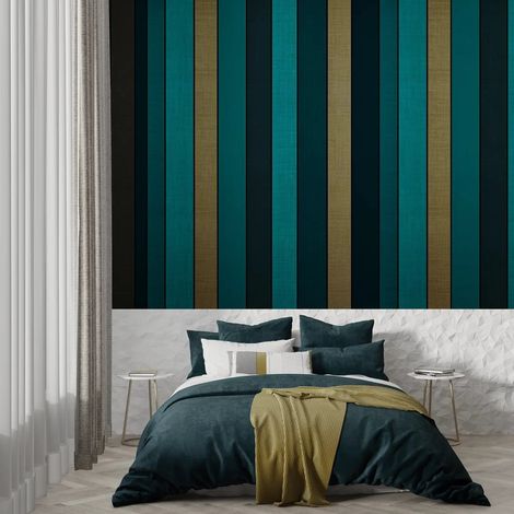 Papier Peint Bois - Lignes Élégantes - 150 x 250 cm (1/2)