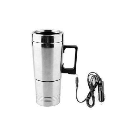 Bouilloire voiture 12 V inox double compartiment 350 ml + 150 ml isolation