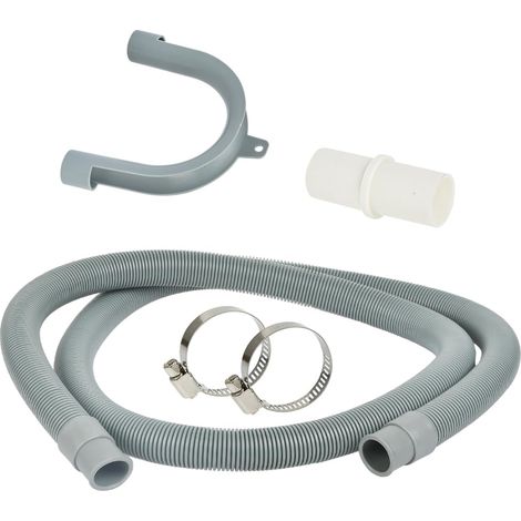 Tuyau de vidange de 1,5 m, Rallonge de Tuyau de Vidange pour Tuyau de Lave-Linge, Rallonge de tuyau de lave-vaisselle (Raccord Droit, Diamètre Intérieur 20 MM) (1/5)