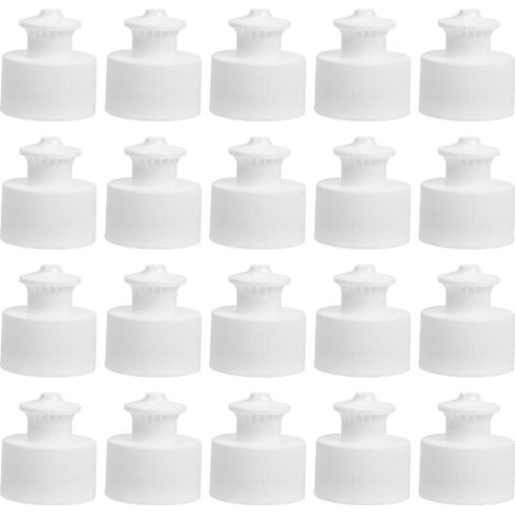 20 Stück tragbare Flaschenverschlüsse, austauschbare Sportflaschenverschlüsse, Haushaltsflaschenverschlüsse-3.50X3.00X3.00CM-White (1/4)