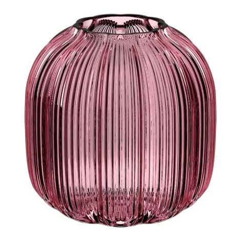 Vase, Hauteur : env. 11 cm, Lilas, Vase en Verre Floral pour Petites compositions Florales, Verre de Haute qualité (1/4)