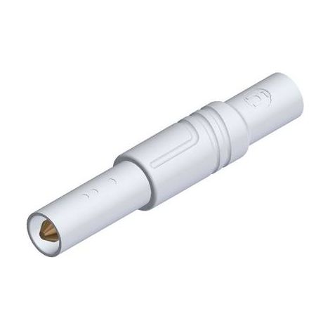 Sks-hirschmann Fiche banane mâle de sécurité blanc durable (1/2)