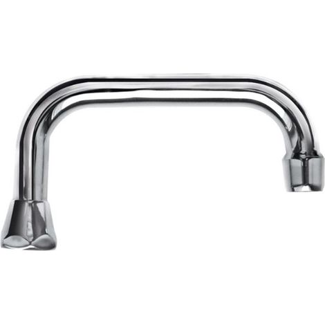 Bec universel en U pour évier avec siège plat 3/4" 300 mm Tecom