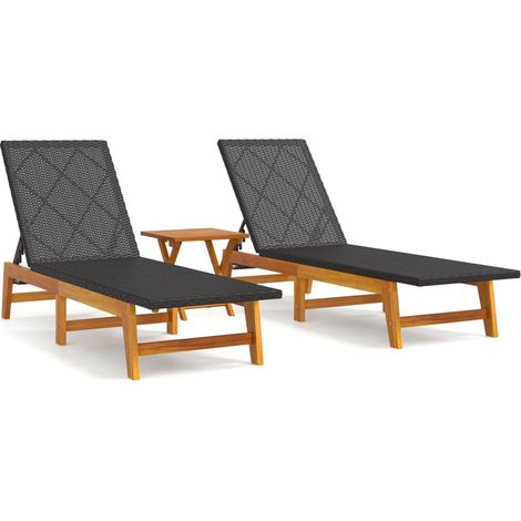 Maison Exclusive - Set de muebles de jardín 3 piezas ratán sintét (1/5)