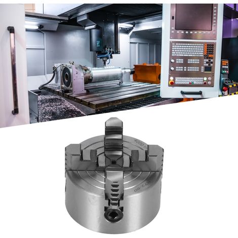 Mandrin à 4 mors K72-80 pour tour, accessoires pour tours (1/5)