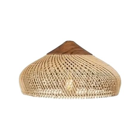 Suspension, Design Fait Main, Éclairage Style Vintage, D60xH30CM Beige, Pas d'ampoule-d (1/2)