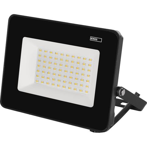 Emos Faretto LED SIMPO 50 W, IP65, impermeabile, per ambienti umidi o esterni, super luminoso, 4500 lm, bianco neutro 4000 K, durata 20.000 ore, cavo di collegamento da 20 cm (1/5)