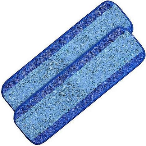 Têtes de rechange pour balai vaporisateur en microfibre pour sols en bois dur, tampons de nettoyage pour nettoyage humide/sec (1/5)