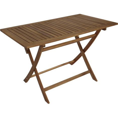 Klapptisch TOBAGO 70x120cm rechteckig, Akazie geölt