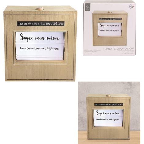 Flip Flap - HOME DECO FACTORY - Citations du Jour - Multicolore (1/4)