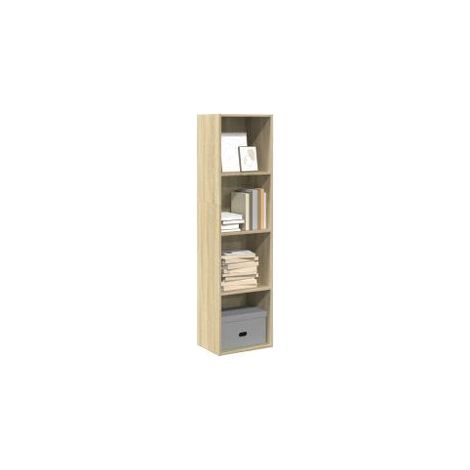 Bibliothèque chêne sonoma 40x30x152 bois d'ingénierie (1/5)