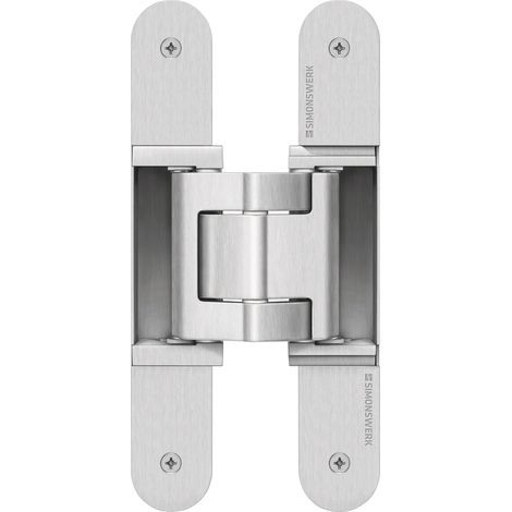 Türband TECTUS TE 540 3D A8, verdeckt f. stumpfe Türen, silberfärbig beschichtet - 2 Stück