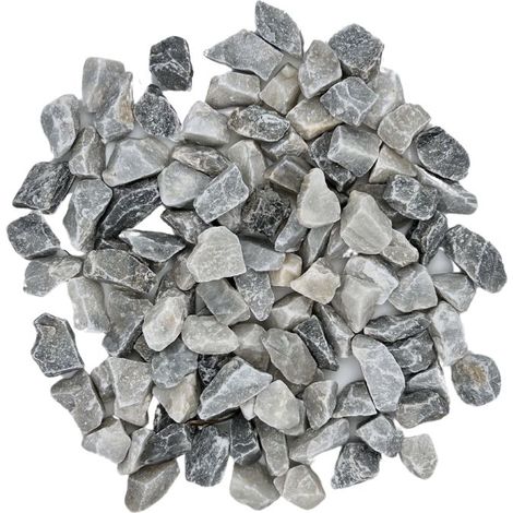 PACK +/- 1T (2 X 500Kg) Gravier de Marbre Gris Bleuté Ø 8/16 mm - Livraison STANDARD (1/5)
