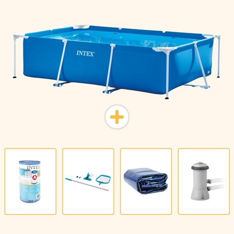 Intex Piscine Tubulaire Rectangulaire - 300x200x75 cm - 5-pièces S20 (1/5)