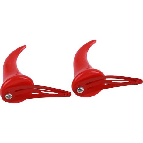1 Paire de Pinces à Cheveux Halloween Cornes de Bœuf Créatives, Accessoires Capillaires pour Déguisement Enfants et Adultes (1/5)