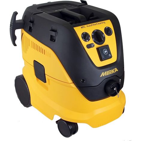Mirka – Aspirateur professionnel 1200W – Dépression 4500Pa – Capacité 30L – Démarrage automatique – Classe de poussière M – Système de nettoyage filtre (1/6)