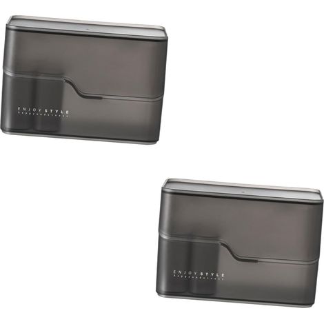 Set aus 2 Aufbewahrungsboxen für Make-up, stilvoller Organizer für Schminktisch, Badezimmer und Büro, für einen ordentlichen und ansprechenden Platz (1/5)