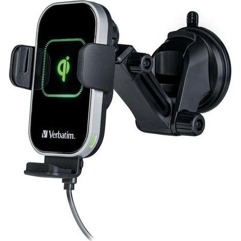 Verbatim FWC-03 Pro Qi Fast Wireless Autoladegerät retail Smartphone Negro USB Cargador inalámbrico Auto (1/2)