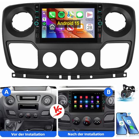 Autoradio Pour Renault Master Opel Movano B Nissan NV400 GPS Type-C USB Android 15 4+64G CAM (1/5)