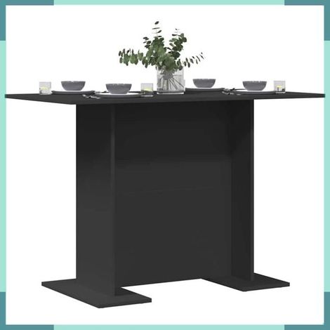 863161 Table de salle à manger / Table de repas Noir 110 x 60 x 75 cm (1/5)