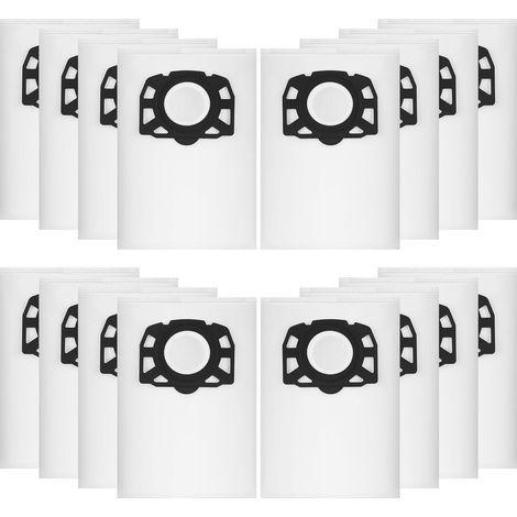 16 x Vacuum Cleaner Bags for Kärcher WD4 WD5 WD6 WD5 P WD6 P MV4 MV5 MV6, 487 Non-woven Filter Bags, Wet and Dry Vacuum Cleaner Filter Bags, for Kärcher 2.863-006.0 (1/5)