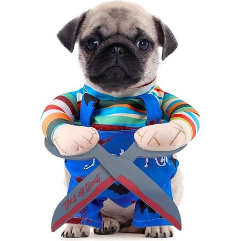 Costume d'Halloween pour chien tenant des ciseaux (1/5)