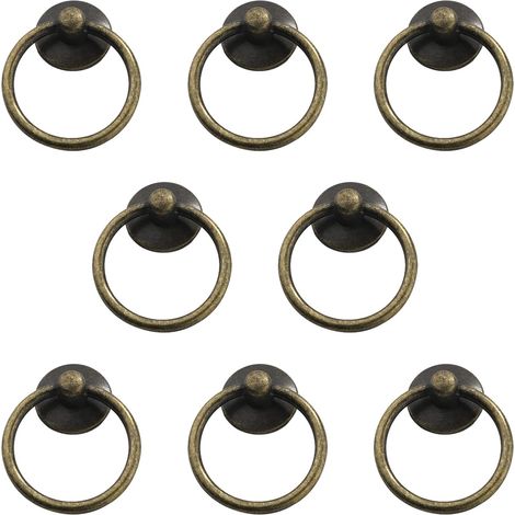 Poignées de porte rétro, poignées de tiroir rondes, antiques (1/5)
