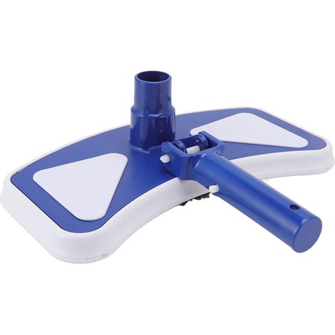 Tête d'aspirateur de piscine lestée en forme de papillon avec brosse latérale à roue pour parcs aquatiques, aquariums et bassins à poissons (1/5)
